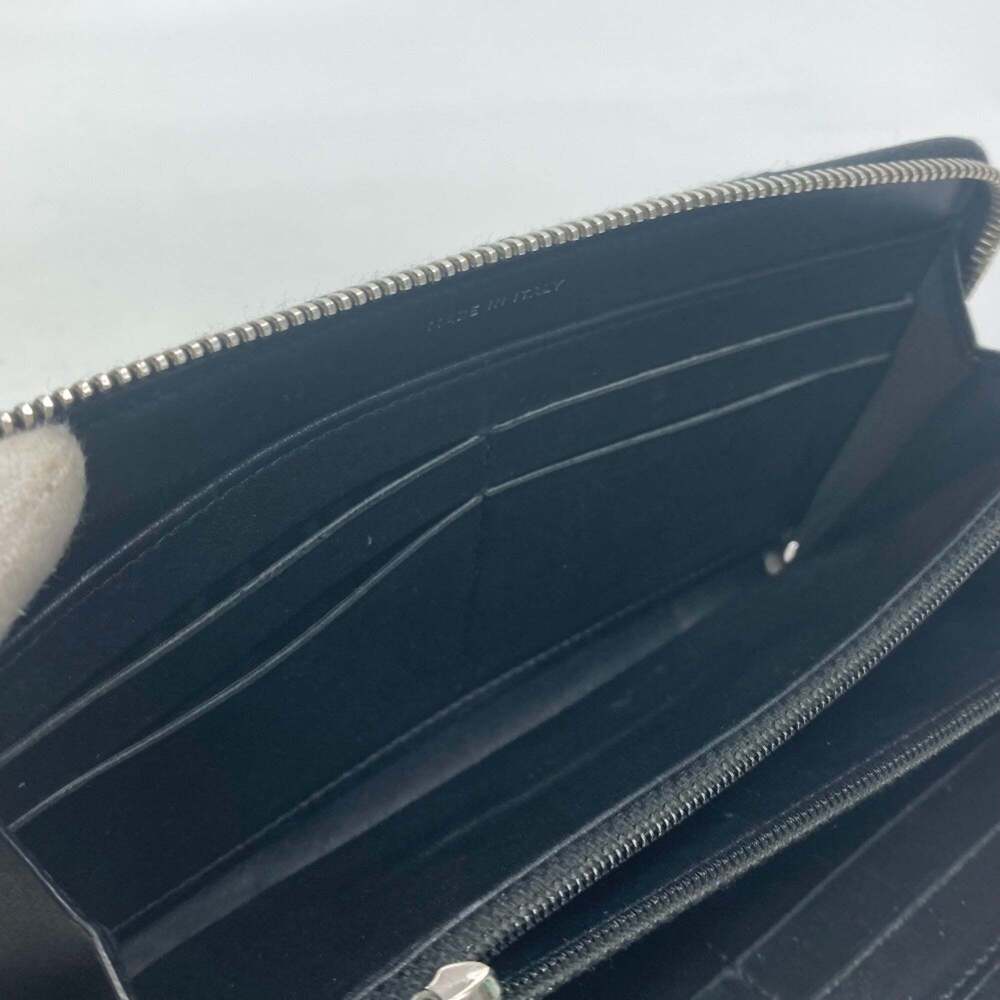 CHANEL Black Lambskin Leather Logo Wallet - Picture 9 of 16